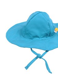 Baby Toddler Brim Swim Hat - Light-Blue