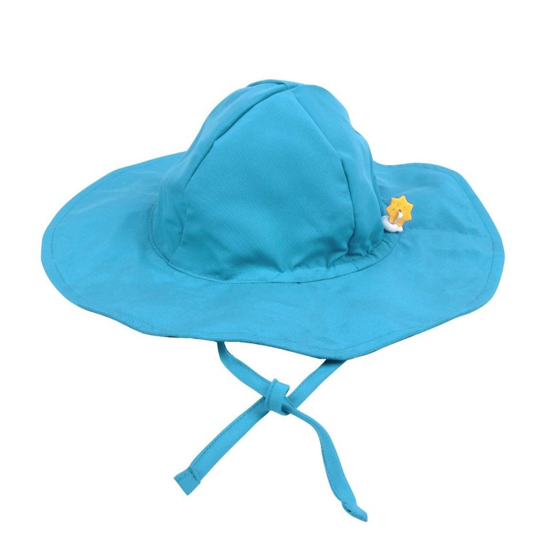 Baby Toddler Brim Swim Hat - Light-Blue