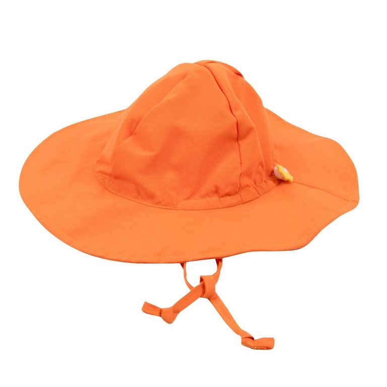 Baby Toddler Brim Swim Hat - Orange