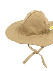 Baby Toddler Brim Swim Hat - Beige