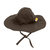 Baby Toddler Brim Swim Hat - Brown