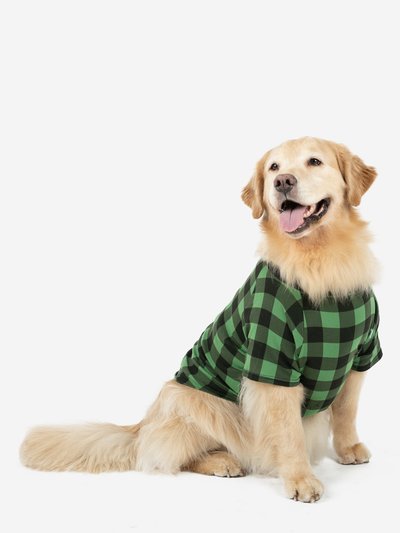 Leveret Big Dog Black & Green Plaid Pajamas product
