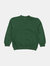 Boho Solid Color Pullover Sweatshirt - Dark-Green