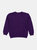 Boho Solid Color Pullover Sweatshirt - Dark-Purple