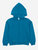 Boho Solid Color Zip Hoodies - Teal-Blue