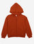 Boho Solid Color Zip Hoodies - Rust-Orange