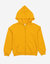 Boho Solid Color Zip Hoodies - Mustard-Yellow