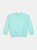 Classic Solid Color Pullover Sweatshirt - Aqua