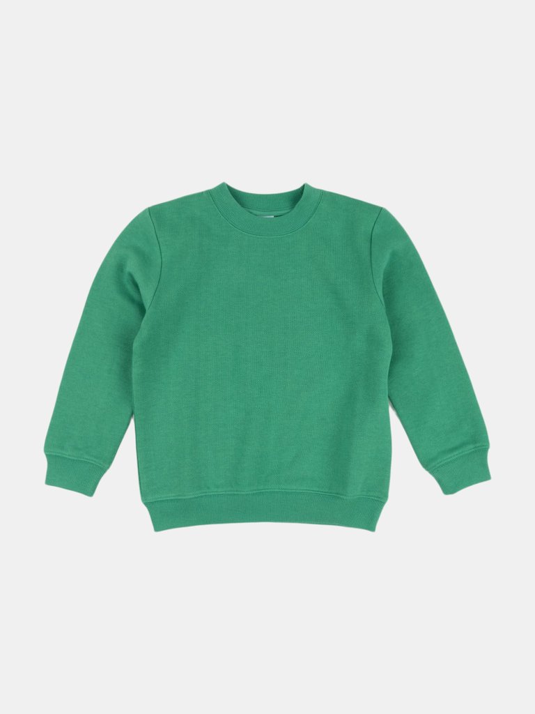 Classic Solid Color Pullover Sweatshirt