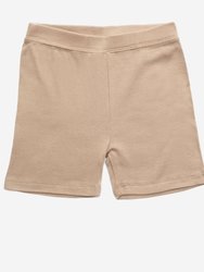 Cotton Neutral Shorts - Beige