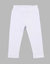 Cotton Neutral Solid Color Spandex Leggings - White