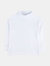 Cotton Neutral Turtleneck Shirts - White