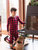 Cotton Plaid Pajamas - Red-Black