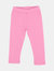 Cotton Solid Classic Color Spandex Leggings - Pink