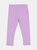 Cotton Solid Classic Color Spandex Leggings - Purple