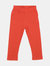 Cotton Solid Classic Color Spandex Leggings - Orange