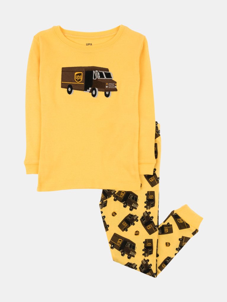 Cotton UPS Pajamas - Yellow