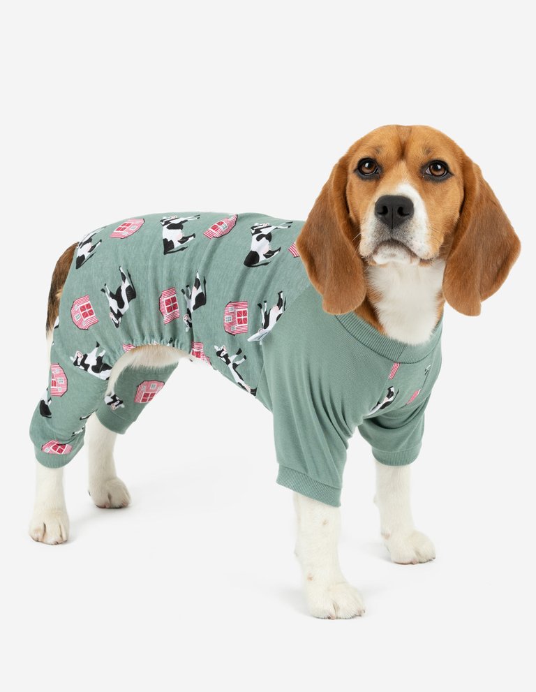 Dog Blue Cow Pajamas - Cow-Blue