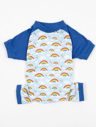 Dog Blue Rainbow Pajamas