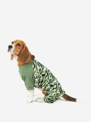 Dog Camouflage Print Pajamas - Camo-Green