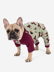 Dog Clearance Unicorn Cotton Pajamas - Unicorn-Olive-Green