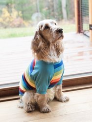 Dog Cotton Rainbow Boy Stripes Pajamas - Rainbow-Stripes-Boy