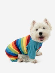 Dog Cotton Rainbow Boy Stripes Pajamas