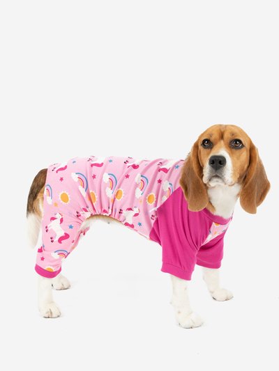 Leveret Dog Rainbow Unicorn Pajamas product