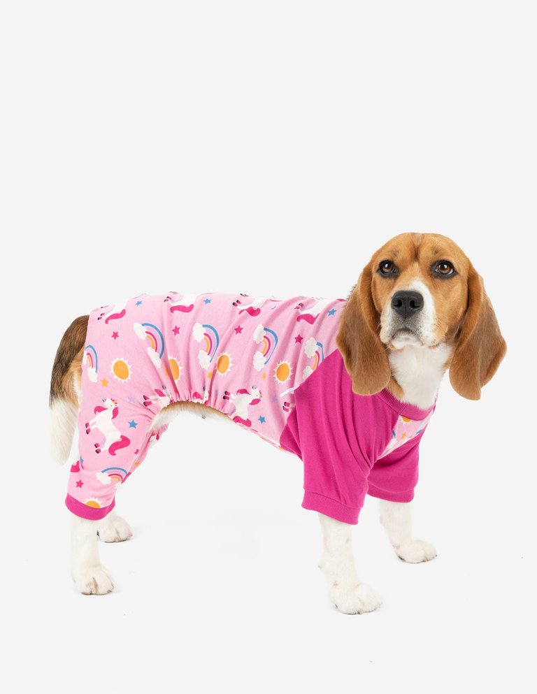 Dog Rainbow Unicorn Pajamas - Unicorn-Rainbow
