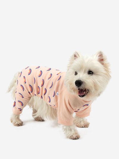 Leveret Dog Retro Rainbow Pajamas product