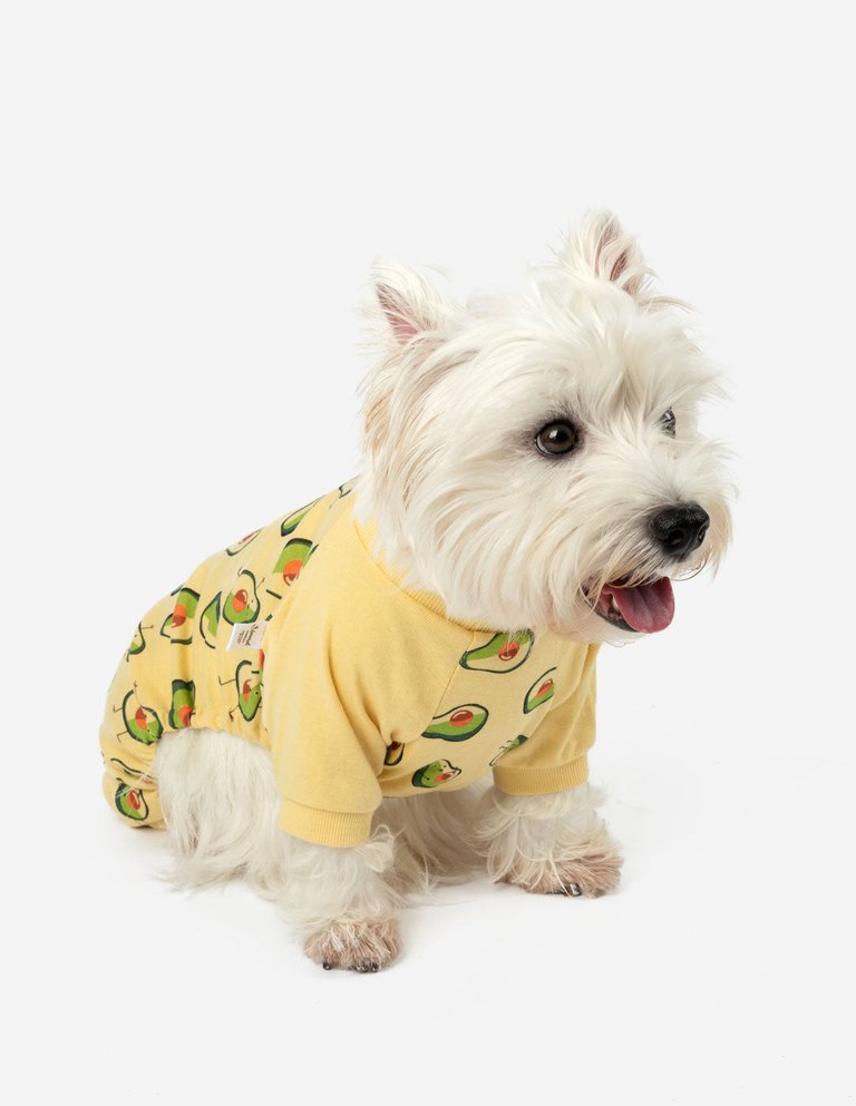 Dog's Avocado Pajamas - Avocado-Yellow