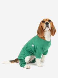 Dogs Solid Classic Color Pajamas - Green