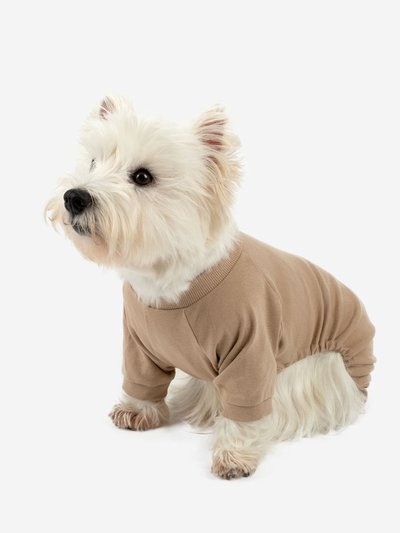 Leveret Dogs Solid Color Beige Pajamas product