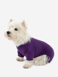 Dogs Solid Color Dark Purple Pajamas - Dark-Purple