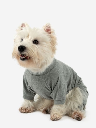 Leveret Dogs Solid Color Light Grey Pajamas product