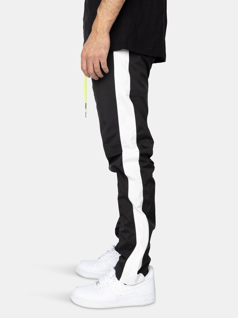 Eptm Nylon Basic Track Pants - Black/White