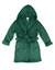 Fleece Classic Color Hooded Robes - Green