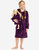 Girl And Doll Fleece Hooded Robe Colors - Purple