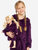 Girl And Doll Fleece Hooded Robe Colors