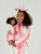 Girl and Doll Fleece Hooded Robes - Rainbow-Star