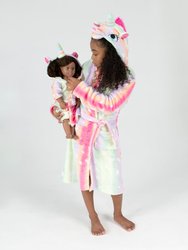 Girl and Doll Fleece Hooded Robes