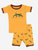 Kids Cotton Short Pajamas - Lizard-Orange