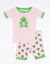 Kids Cotton Short Pajamas - Frog-Light-Pink