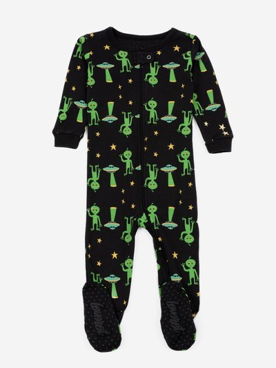Leveret Kids Footed Alien Pajamas product