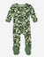 Kids Footed Camouflage Pajamas - Camo-green