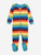 Kids Footed Cotton Rainbow Girl Stripes Pajamas