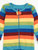 Kids Footed Cotton Rainbow Girl Stripes Pajamas