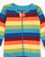 Kids Footed Cotton Rainbow Girl Stripes Pajamas