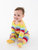 Kids Footed Cotton Rainbow Girl Stripes Pajamas