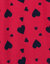 Kids Footed Dark Navy Hearts Pajamas